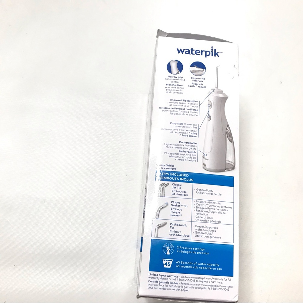 New Waterpik Cordless Pearl Rechargeable Portable Water Flosser for Teeth, Gums - Picture 3 of 7